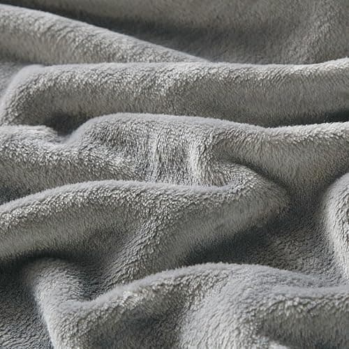 Sheets Queen, Extra Deep Pocket Sheet Set Up to 24" Inches,250 GSM Velvet Plush Fleece Sheets Warm No Slip Bed Sheet Sets Grey thumbnail 6