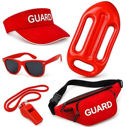 Matiniy 5 Pcs Guard Costume Set Include Guard Hat Sunglasses Fanny Pack Whistle with Lanyard for Men Women Party Dress Up - Image 1