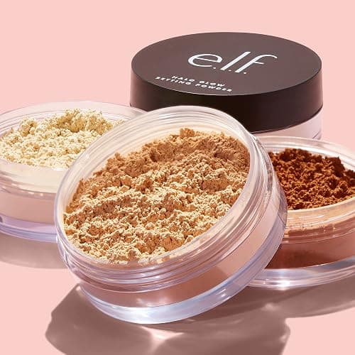 e.l.f. Halo Glow Soft Focus Setting Powder, Silky & Creates Soft Glow Without Shine, Smooths Pores & Lines, Vegan & Cruelty-Free, Light Pink thumbnail 6