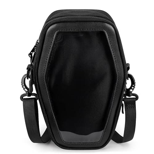 STEAMEDBUN Ita Coffin Purse with Insert Gothic Crossbody Bag for Halloween - Image 1