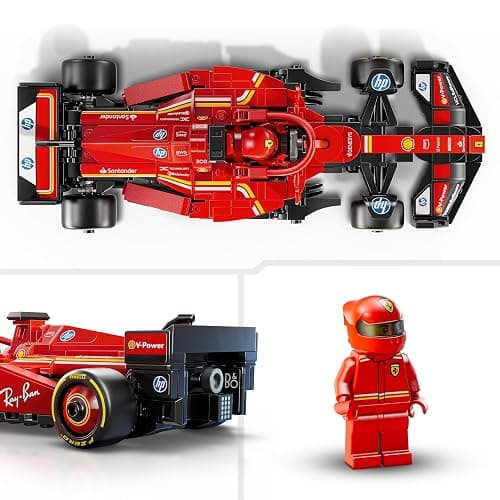 LEGO Speed Champions Ferrari SF-24 F1 Race Car Toy with a Collectible Formula 1 Driver Minifigure - Model Kits for 10+ Year Old Boys & Girls or Adult Motorsport Fans 77242 thumbnail 4
