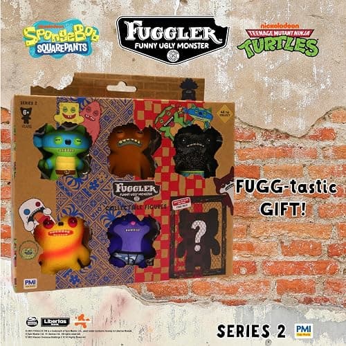 Fuggler Series 2 Collectible 6-Pack Window Box Creepy Funny Plush Figures Including Rare Hidden Surprise Character Paramount Crossovers (Assortment A-G) (Assortment E) thumbnail 7