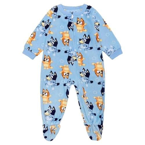Bluey Boys' Footed Blanket Sleeper, Comfortable Pajamas, Soft & Cute for Kids - Image 1