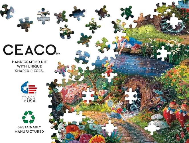 Ceaco - Disney - Thomas Kinkade - Alice in Wonderland - 1000 Piece Jigsaw Puzzle thumbnail 5
