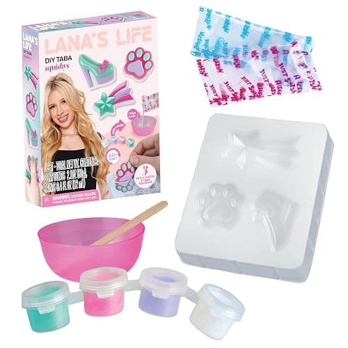 Lana's Life DIY TABA Squishy Kit V2 - Craft Kit for Kids - Make Your Own Lana Inspired TABA Squishy Toys - Includes Silicone Mold, Mix, Colors and More for Crafting Cute Squishies - All in 1 Kit thumbnail 2