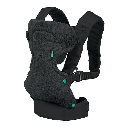 Infantino Flip 4-in-1 Convertible Baby Carrier, Adjustable, Ergonomic Babywearing, Registry Essential, Baby Carrier for Newborn to Toddler, Black thumbnail 7