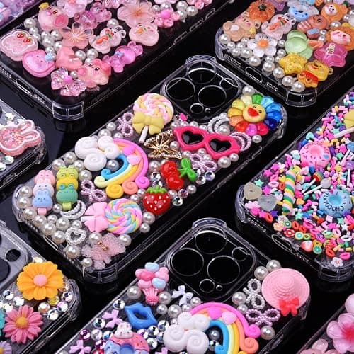 DIYCICO 3980 Pcs Junk Case Charms Kit for Phone Case,Slime Craft,Cute Nail Art Charms thumbnail 2
