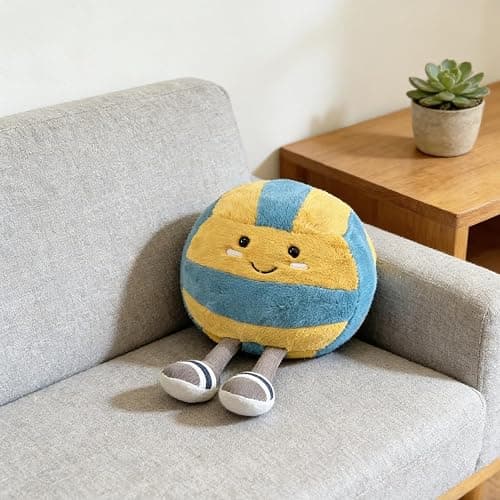 MUALML Cute Volleyball Stuff Soft Sports Stuffed Plush Pillow, Funny Plush Volleyball Gifts for Teen Girls Boys thumbnail 3