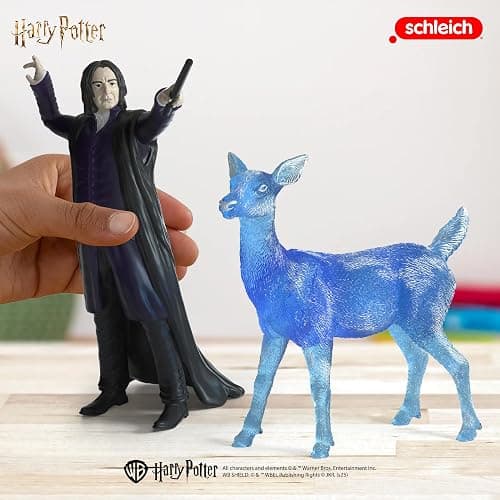 Schleich Harry Potter - 2Pc Professor Snape & Patronus | 42683 | Harry Potter Figurine, Wizarding World Figures, thumbnail 7