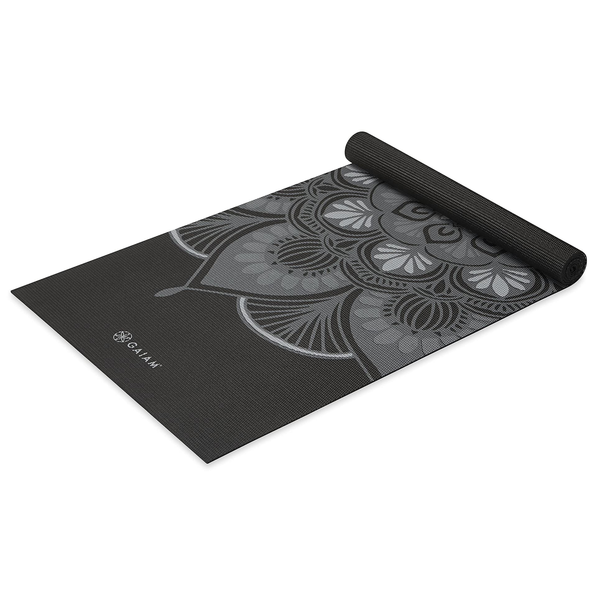 Gaiam Print Yoga Mat, Non Slip Exercise & Fitness Mat for All Types of Yoga, Pilates & Floor Exercises - Image 1