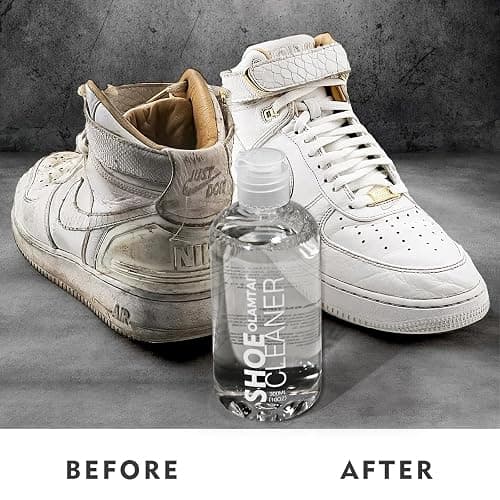 OLAMTAI Shoe Cleaner Kit for Sneaker, Cleaning Kit, Sneaker 10Oz with 3 Brush & Microfiber Towel Included, Shoe, Suede, Boot, Canvas, PU, Fabric, etc,Clear,(Madala-SC-210201) thumbnail 2