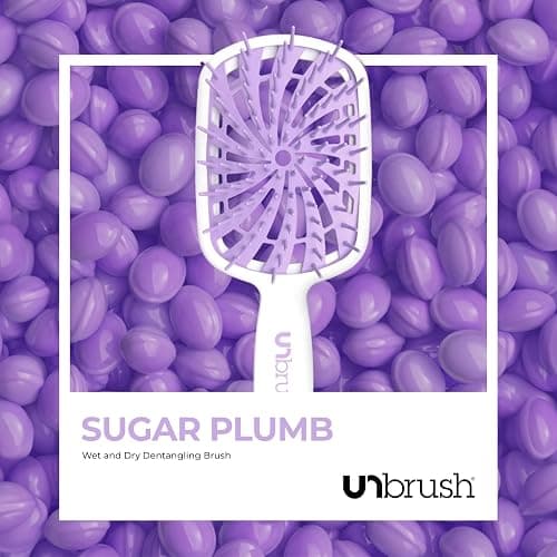FHI Heat UNbrush Plus — Curly Hair Brush for Gentle & Effective Detangling on Wet or Dry Fragile Hair Types — Detangler Brush w/ 84 UltraFlex Bristles, Ultra-light, Vented, Anti Static Hairbrush thumbnail 7