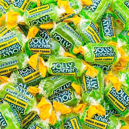 Hard Candy GREEN APPLE Original Flavor 1 lb - Bulk Bag, Individually Wrapped (74 Pieces) - Image 1