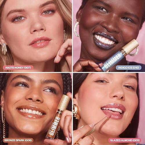 Revlon Super Lustrous Glimmer Gloss, Non-Sticky Lip Gloss, High-Shine Finish, Plant-Based Glitter, 002 Pink Prisma, 0.13 fl oz thumbnail 13