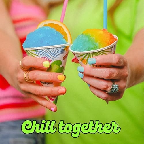 Hawaiian Shaved Ice S700 Kid-Friendly Snow Cone Machine Kit with 3-16oz. Syrup Flavors: Cherry, Grape, and Blue Raspberry, Plus 25 Snow Cone Cups, 25 Spoon Straws, and 3 Black Bottle Pourers thumbnail 8