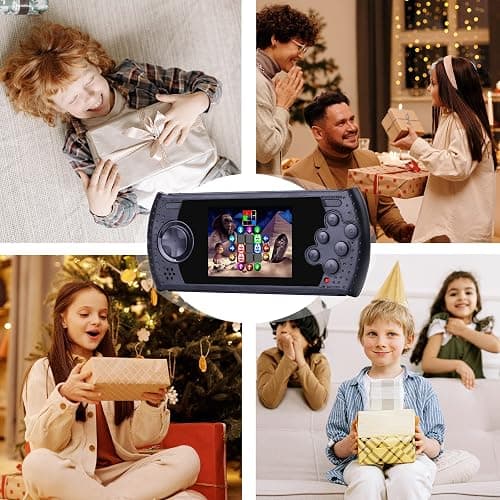 16 Bit Handheld Game for Kids Built-in 230 HD Classic Retro Video Games USB Rechargeable 3.0 Inch Childrens Travel Electronics Toys Portable Gaming Player System Gift for Boys Girls Ages 4-8-12 thumbnail 6