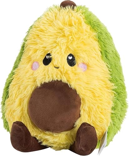 Happy Fuel Avocado Microwavable Unscented 1.5lbs Heating Pad For Women And Kids- Cute Soft Cozy Pillow Plush Heatable Warm Stuffed Animals- Kawaii Hot & Cold Plushie Food Toy - Avocado Gifts For Girls - Image 1