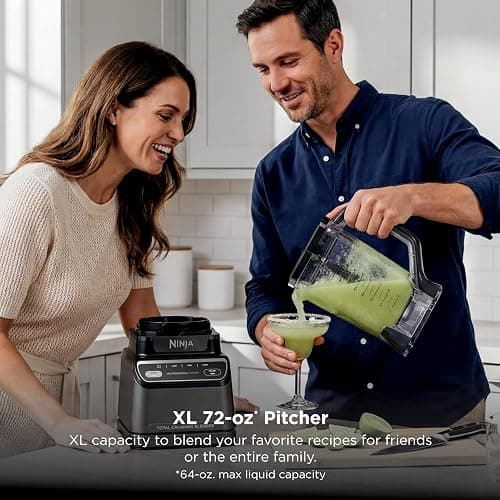 Ninja Professional Blender 2.0, 1200W, Auto-iQ, 72oz Pitcher, BR201AMZ | 1200W Total Crushing blades + Auto-iQ Crush program for smoothies & frozen drinks. 4 speeds. Dishwasher safe. thumbnail 2