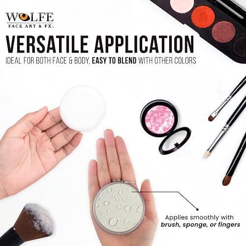 Wolfe F/X Essential Colors Face Paint - White (30 gm) thumbnail 6