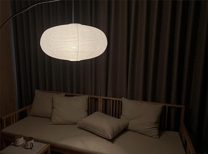 Henjjras large White Oblate Pendant Lamp Shade 55.5cm(21.85in) Chinses lantern Home Decor Paper Ceiling Lampshade thumbnail 5