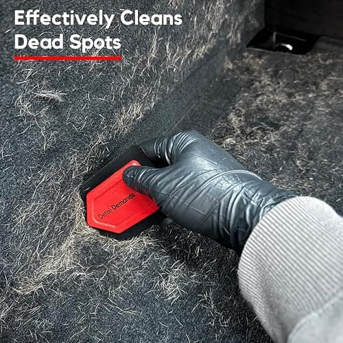 Detail Demands Mini Pet Hair Remover | Dog Hair Remover for Car Carpet & Car Cleaning Supplies, Cat Hair Remover for Furniture, Reusable Carpet Brush and Lint Remover, Pet Hair Removal Tool thumbnail 3