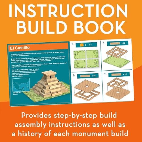 MindWare KEVA Models Monuments - 154 Wooden Building Planks & Step-by-Step Instructions to Build Iconic World Landmarks thumbnail 4