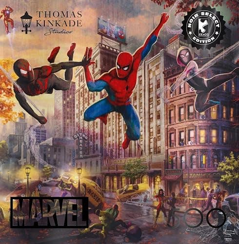 Buffalo Games - Marvel Comics Spider-Man and Friends - 500 Piece Puzzle | Silver Select, Officially Licensed, Recycled Board, Finished Size 21.25 x 15 in, Includes Poster, Giftable Drawer Box thumbnail 3