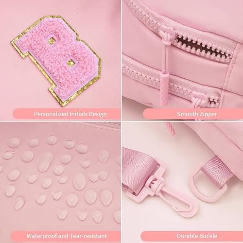 Fystdtote Birthday Gift for 5 6 7 8 9 10 11 12 13 14 15 16 Year Old Girls Fanny Pack Crossbody Bags for Women,Cute Trendy Stuff - Peach,B thumbnail 6