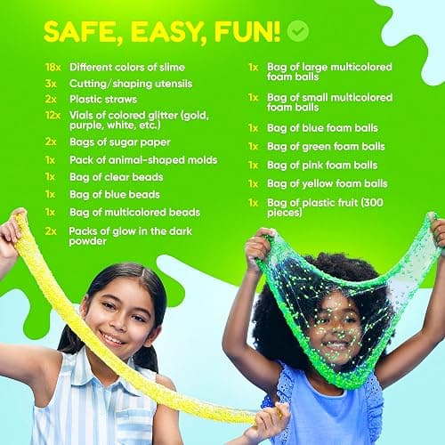 Ultimate Slime Kit for Girls 10-12 | Perfect Toys for Girls 7-12 Years Old | Complete DIY Slime Making Kit for Kids and Boys | Christmas Party Favors thumbnail 5