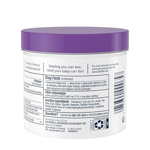 Desitin Maximum Strength Diaper Rash Cream, 40% Zinc Oxide | Treatment & Prevention | Hypoallergenic | Paraben-Free | 16 oz Pack of 2 thumbnail 7