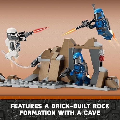 LEGO Star Wars: The Mandalorian Ambush on Mandalore Battle Pack, Building Toy with 4 Star Wars Minifigures, Collectible Brick Built Playset, Star Wars Gift Idea for Boys and Girls Ages 6 and Up, 75373 thumbnail 3