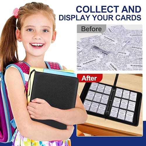 Card Binder – 720 Capacity, Zippered Trading Card Holder for MTG, Sports & Collectible Cards – Acid-Free, Durable & Travel-Friendly Storage (Black, 9 Pocket) thumbnail 6
