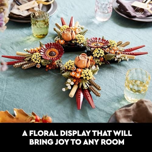 LEGO Icons Dried Flower Centerpiece Building Sets for Adults, Ages 18+ Years - Fall & Thanksgiving Decorations for Dinner Table or Mantel - 10314 thumbnail 5