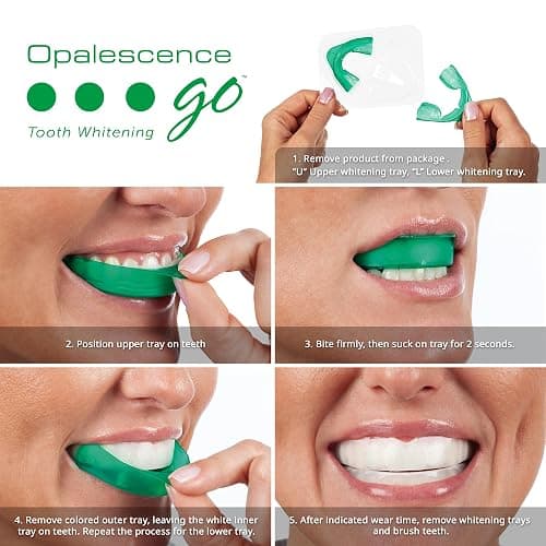 Opalescence Teeth Whitening Bundle - Opalescence Go 15% Hydrogen Peroxide Prefilled Trays (10 Trearments) and Sensitive Whitening Toothpaste 4.7 Onz - Mint Flavor 5194-5167 thumbnail 2