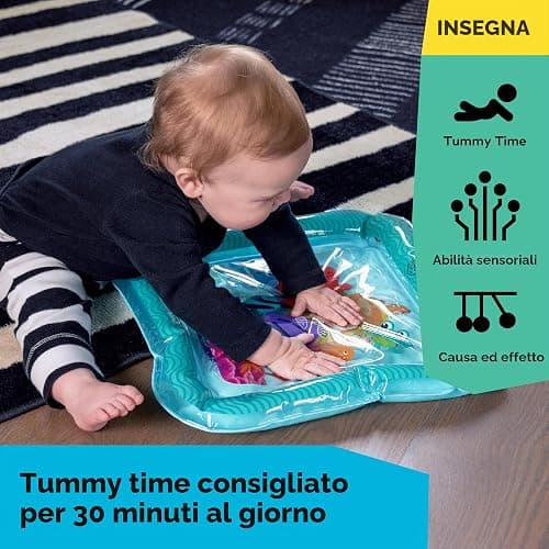 Baby Einstein, Tappetino d'acqua Sensory Splash Ocean Explorers, per giocare a pancia in giù o da seduti, 0-36 mesi thumbnail 4