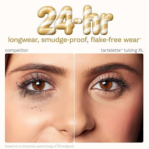 tarte tartelette XL tubing mascara – Lash Extensions in a Tube with Peptide, Extra-Bold Buildable Lifted Length & Volume, Smudge-Proof Longwear, Easy-to-Remove, Vegan & Cruelty-Free thumbnail 7