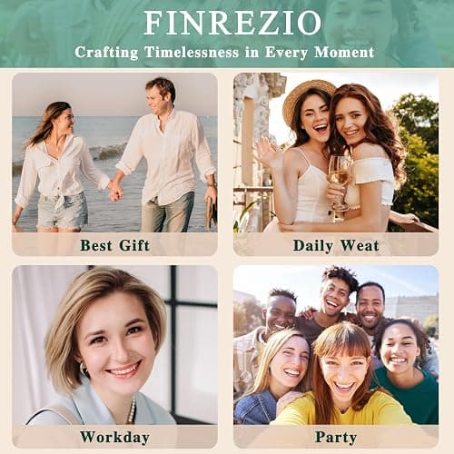 Finrezio 13 Pairs Small Gold Hoop Earrings Set for Women 14K Gold Plated Lightweight Huggie Hoops Hypoallergenic Pearl Dainty Stud Hoop Earrings for Gift, Gold thumbnail 4