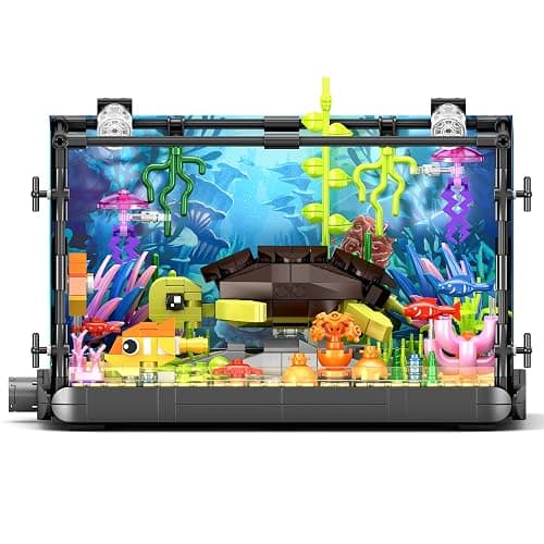 Maxiryx Fish Tank Building Set, Turtle Aquarium Model with Corals and Water Plants, Educational Toys for Boys Girls Aged 8+, 742pcs thumbnail 6