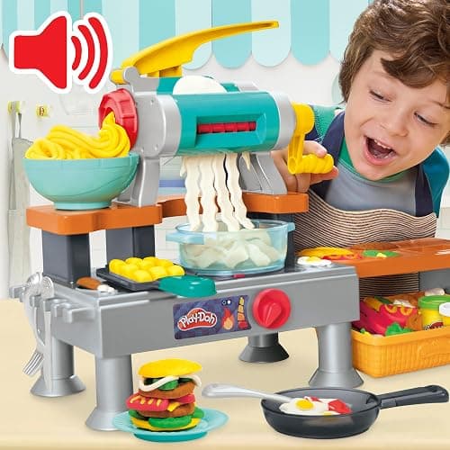 Play-Doh Super Sizzlin' Kitchen Playset, Realistic Cooking Toy Sounds, 25+ Play Foods to Create, Kids Arts & Crafts 3+ thumbnail 2