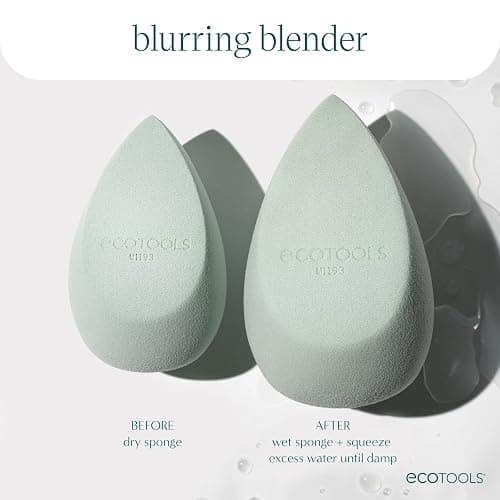 EcoTools Blurring Blender Makeup Sponge, Makeup Blending Sponge For Blurred Skin, For Liquid & Cream Foundation, Cloud Coverage Memory Foam, Eco Friendly, Latex Free, Cruelty-Free & Vegan 1 Count thumbnail 6