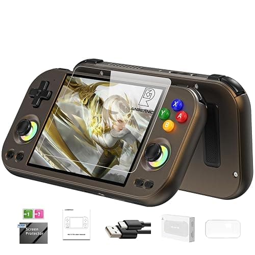 RG477M Retro Handheld Game Console , Aluminum Alloy CNC Dimensity 8300 Android14 System 4.7-inch Touch Handheld Game Console WiFi/Bluetooth Hall Joystick RGB Light 5300mah - Image 1