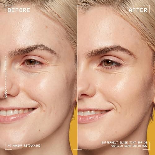 NYX PROFESSIONAL MAKEUP Buttermelt Glaze Soft Glow Skin Tint + SPF 30, Up To 12HR Wear, 02 Vanilla Bean Butta thumbnail 3