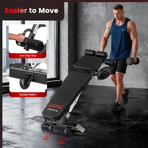Birdfeel Commercial Adjustable Weight Bench, 1800LBS Heavy Duty Workout Bench for Home Gym Strength Training, Removable Leg Holder for Flat/Incline/Decline Sit Up & Full Body Workout thumbnail 8