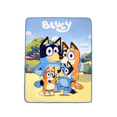 Northwest Bluey Micro Raschel Throw Blanket, 46" x 60", Family Photo thumbnail 7