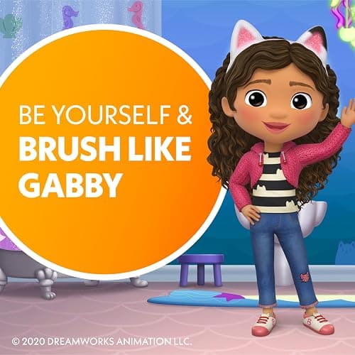 Spinbrush Gabby's Dollhouse Kids Electric Battery Toothbrush, Soft Bristles thumbnail 2