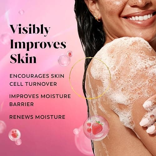 Olay Body Wash for Women, Intensely Hydrating, Pro-Hyaluronic Acid Serum Complex, Renews Moisture, Vitamin B3 Lameller Technology, For All Skin Types, Strawberry Summer Fizz Scent, 20 fl oz thumbnail 2