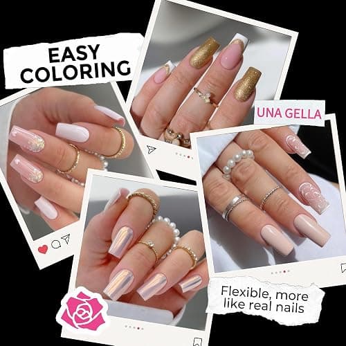 UNA GELLA Square Fake Nails 216pcs Square Press on Nails Pre-shape Clear Square Nails Tips for Full Cover Acrylic French False Nails For Nail Extension, Home DIY Nail Salon 12 Sizes False Tips thumbnail 3
