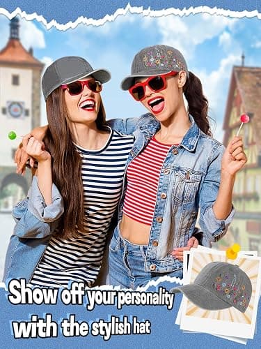 Biggun Embroidered Baseball Cap for Girls Women Men - Adjustable Soft Breathable Hats for Fall Gifts thumbnail 6
