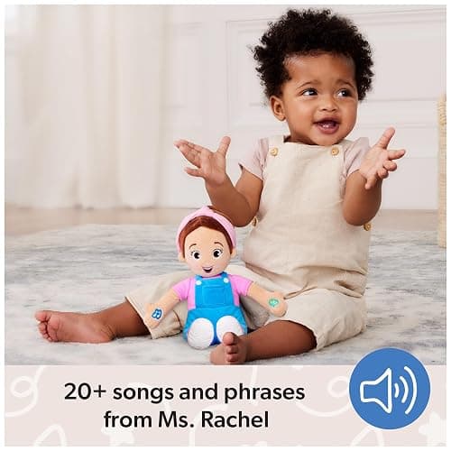 Ms. Rachel Official Speak & Sing Doll, 16” Tall Interactive Toy with 4 Songs & 16+ Phrases, Toddler Toys for Girls & Boys Ages 6 Months to 3+ Years. thumbnail 5