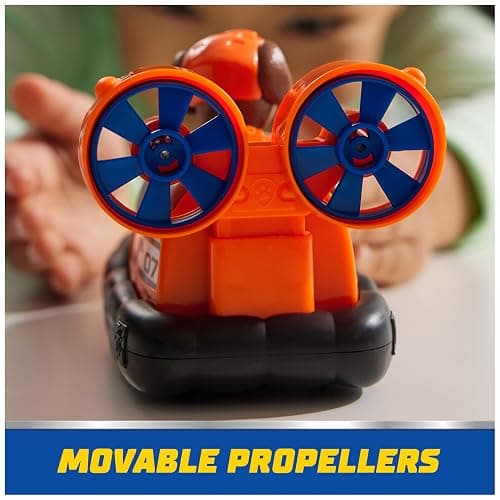 Paw Patrol, Zuma’s Hovercraft, Toy Vehicle with Collectible Action Figure, Sustainably Minded Kids Toys for Boys & Girls Ages 3 and Up thumbnail 5